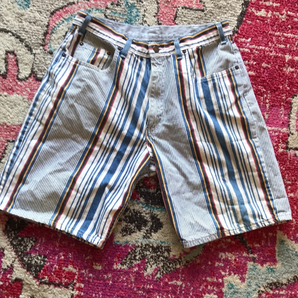 Mens Arizona Rustic Striped Shorts - Size 34